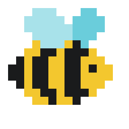 Pszczoła - pixel art